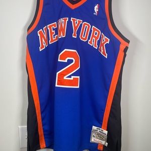 98-99 Authentic Larry Johnson Mitchell & Ness Hardwood Classic Knicks Jersey XL